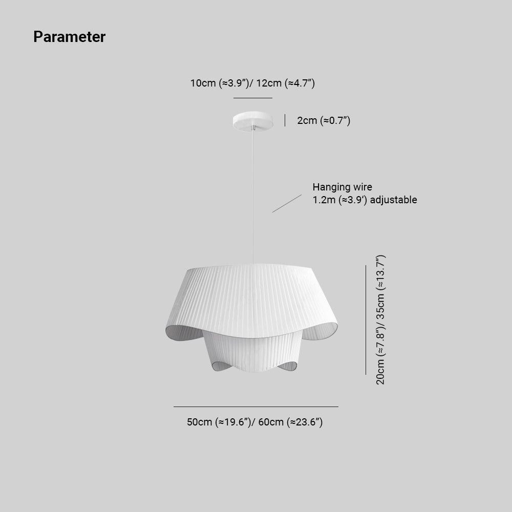 Ritta Suspension Nordique, Métal/Tissu, Blanc, Salon - Neutralighting