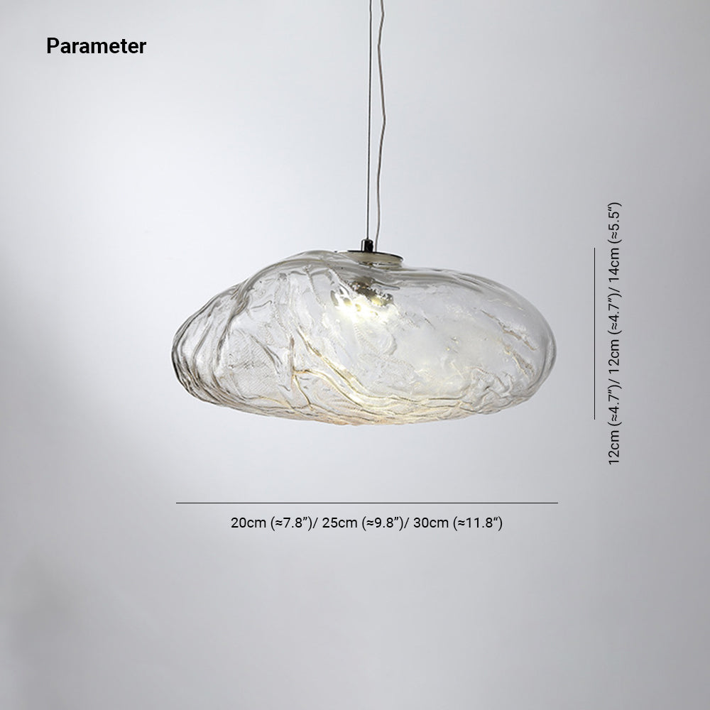 Avi Suspension Globe, Métal/Verre, Clair/Gris/Ambre - Neutralighting