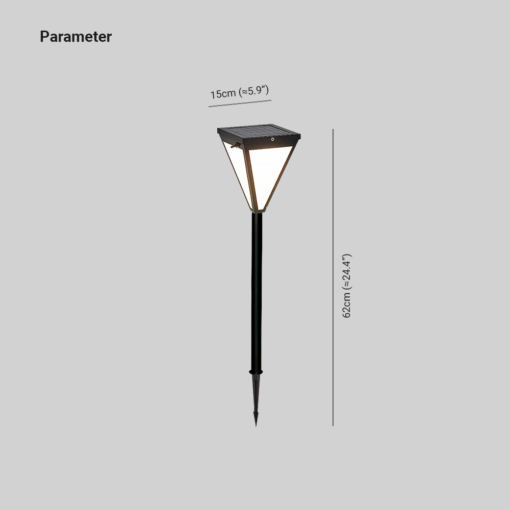 Ray Moderne LED Lampadaire Noir Métal/Verre Allée Exterieur - Neutralighting