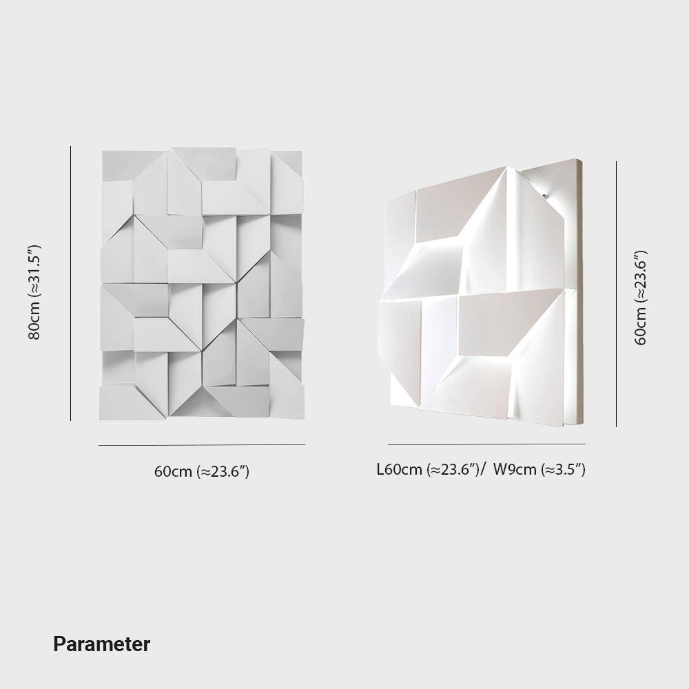 Arisha Applique Murale Reflexion, Changement de Couleur avec Interrupteur, Métal, Blanc, Salon - Neutralighting