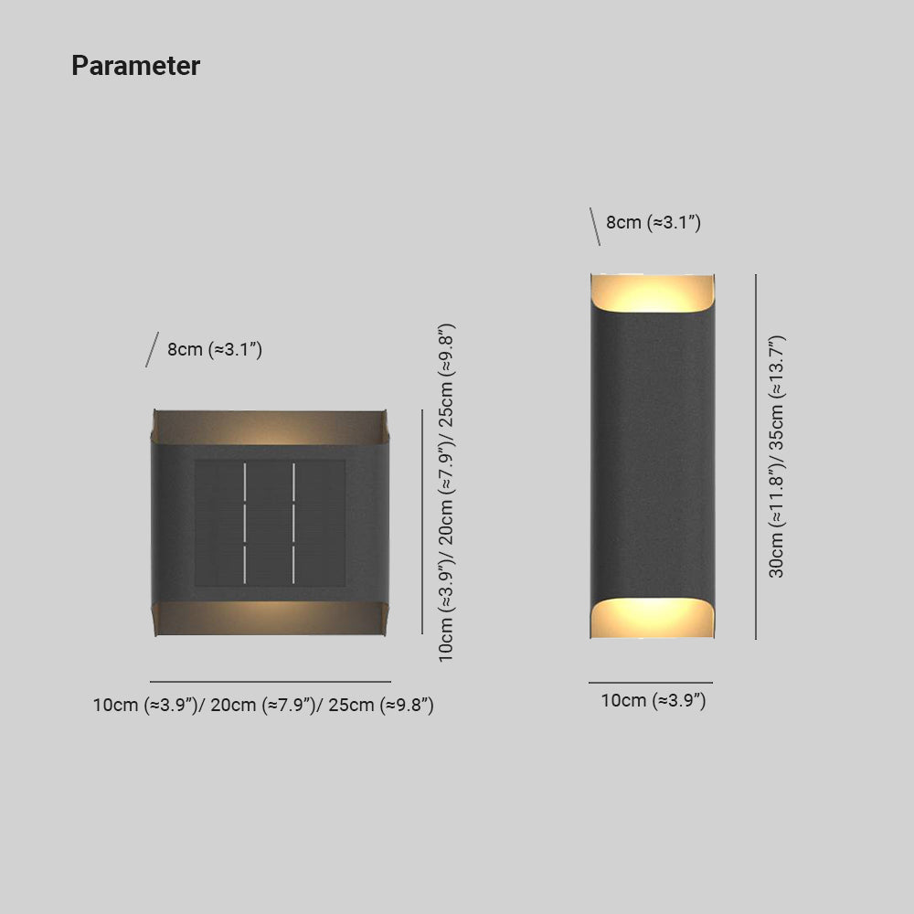 Ray Vintage Design LED Applique Murale Noir Métal Extérieur - Neutralighting