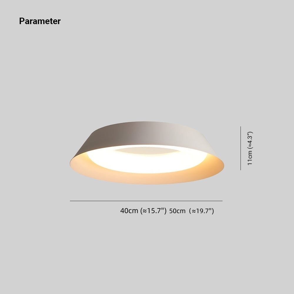 Arisha Plafonnier Bol Moderne, Métal/Acrylique, Blanc, Salon - Neutralighting