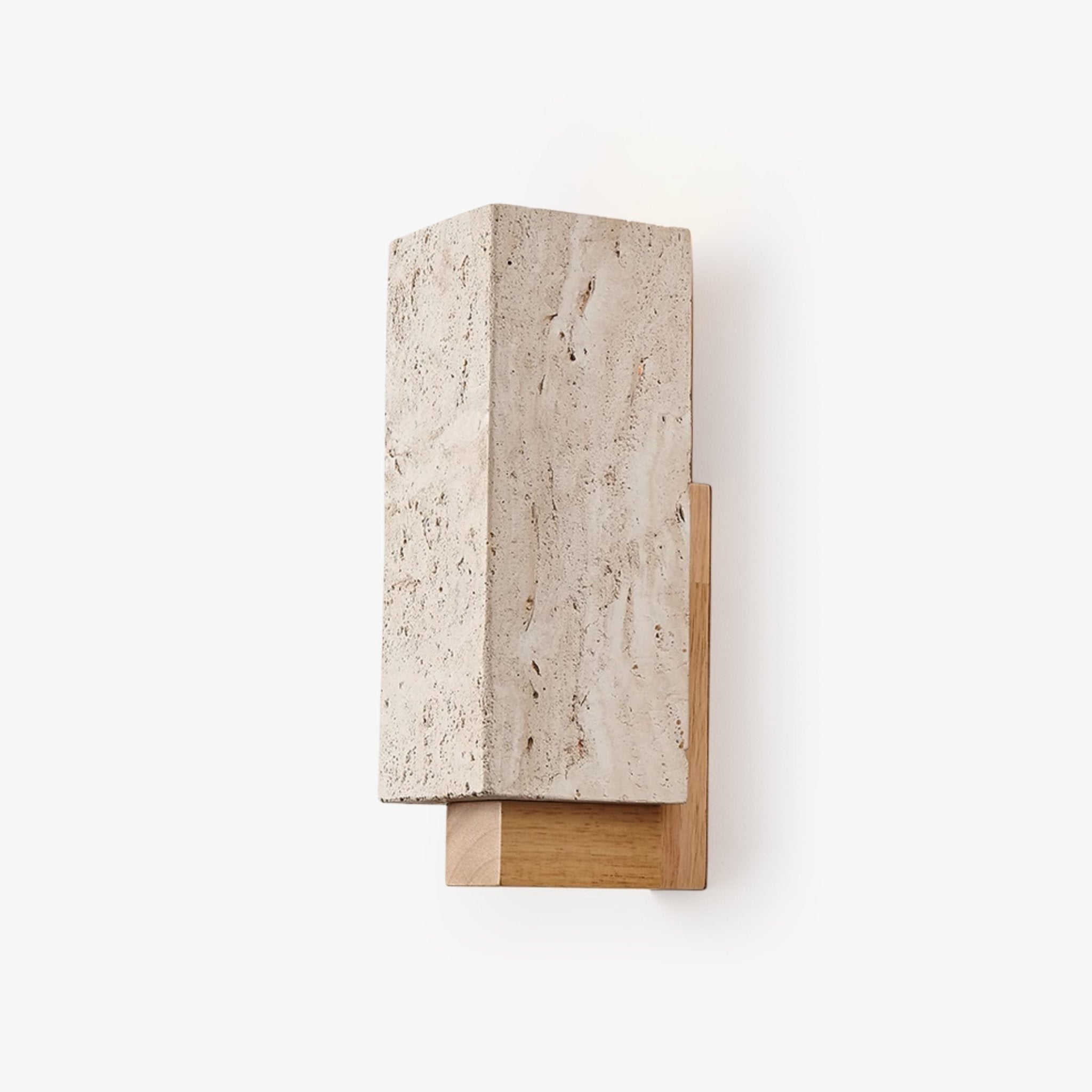 Elsoran Applique Murale Bloc Minimaliste en Travertin - Neutralighting