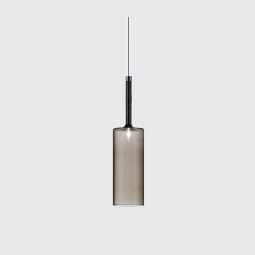Priya Lustre Suspension Moderne Minimaliste Verre Clair/Gris Bar - Neutralighting