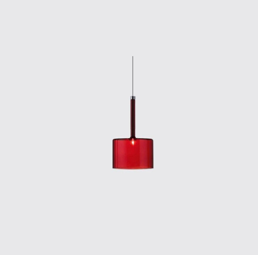 Priya Lustre Suspension Moderne Minimaliste Verre Clair/Gris Bar - Neutralighting