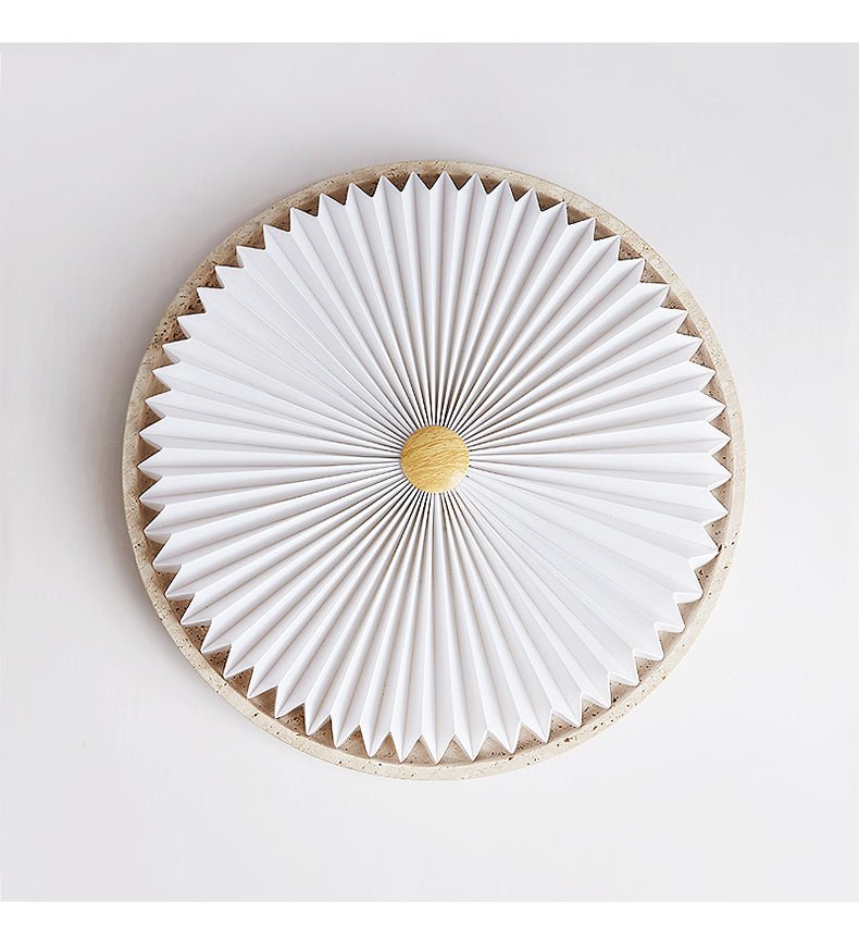 Ciloraris Textured Travertine Ceiling Light - Letslighting