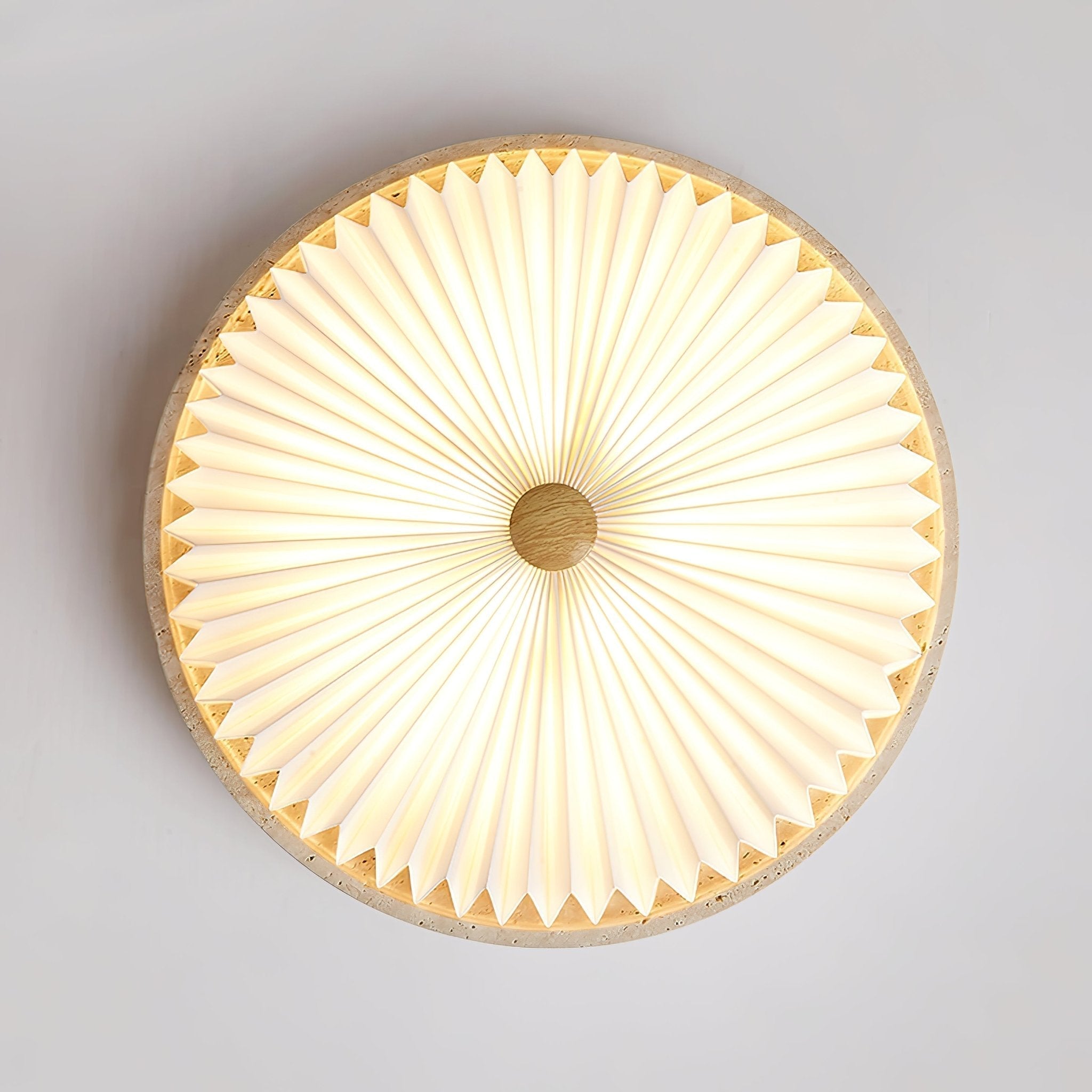 Ciloraris Textured Travertine Ceiling Light - Letslighting