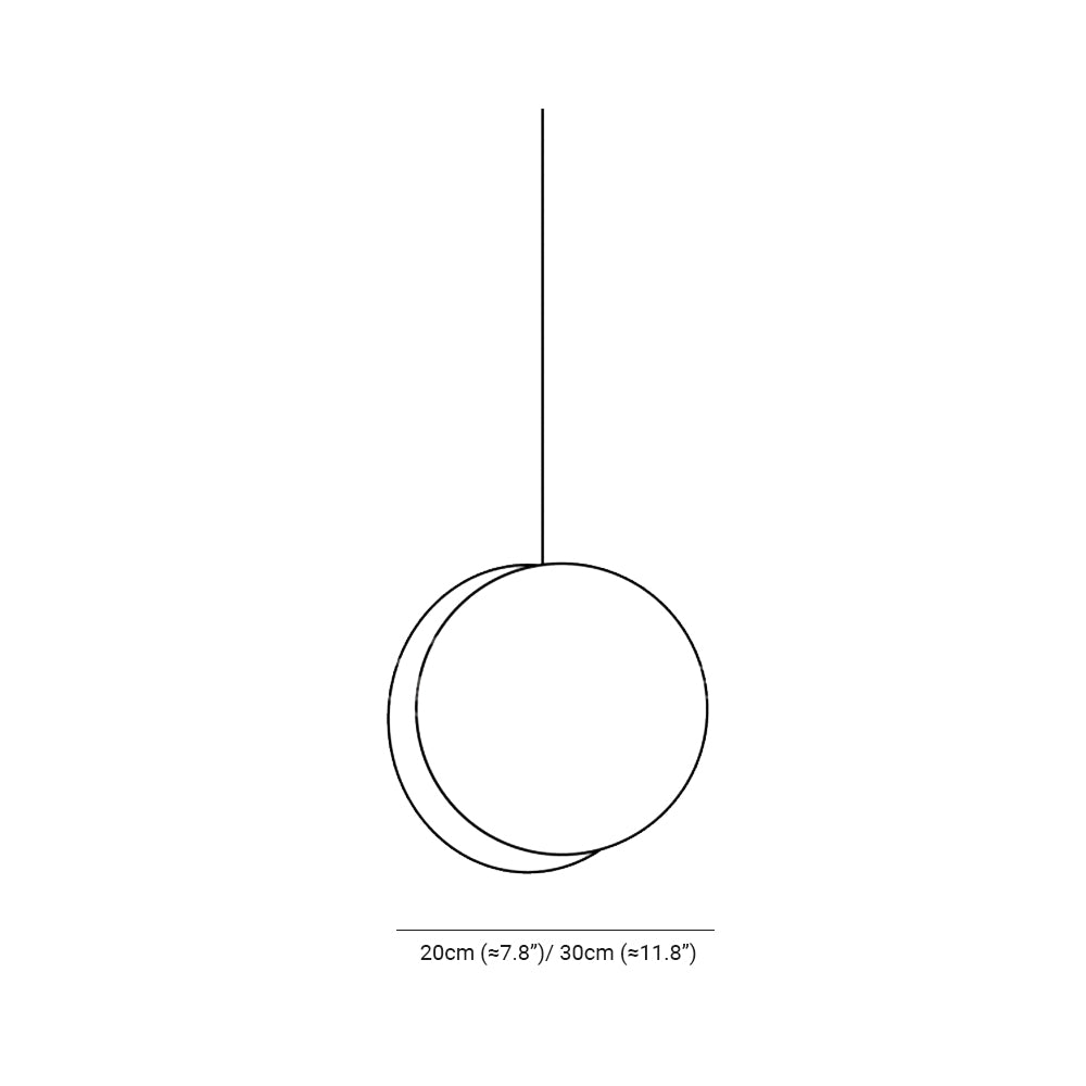 Valentina Ronde LED Suspension Blanc Rose Métal Blanc Salon Chambre - Neutralighting