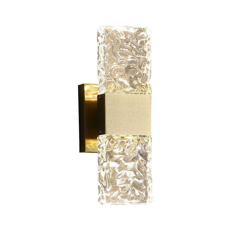 Arisha Modern Rectangular Metal Wall Lamp, Gold