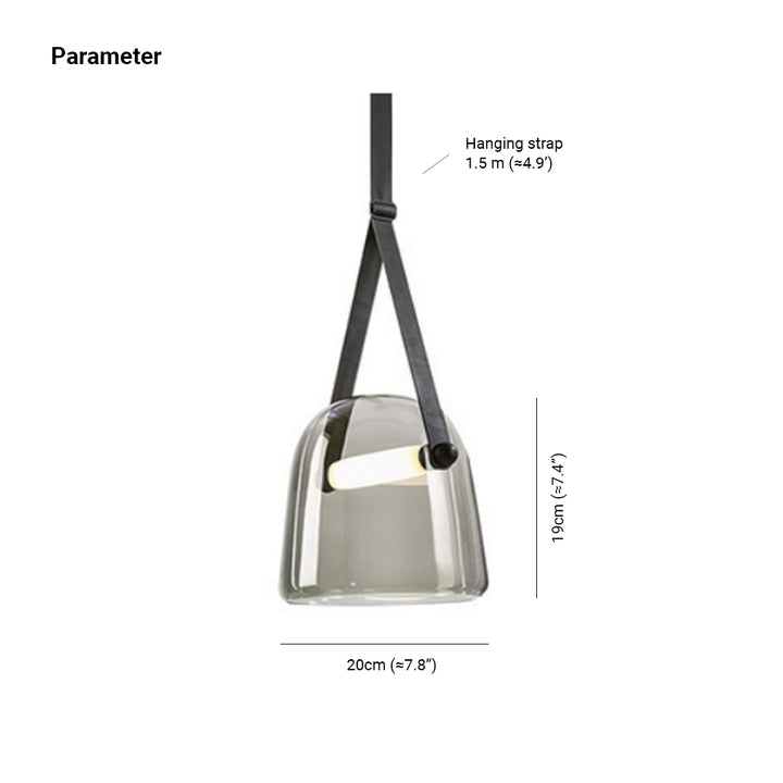 Valentina Suspension En Verre Créative, D 20CM