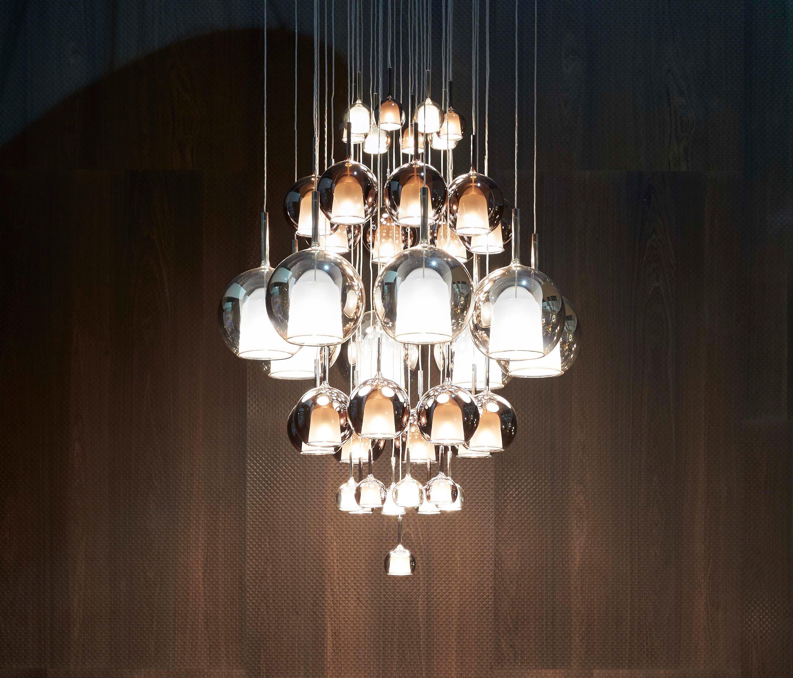 Lustra Suspension en Verre Fumé Rond - Neutralighting