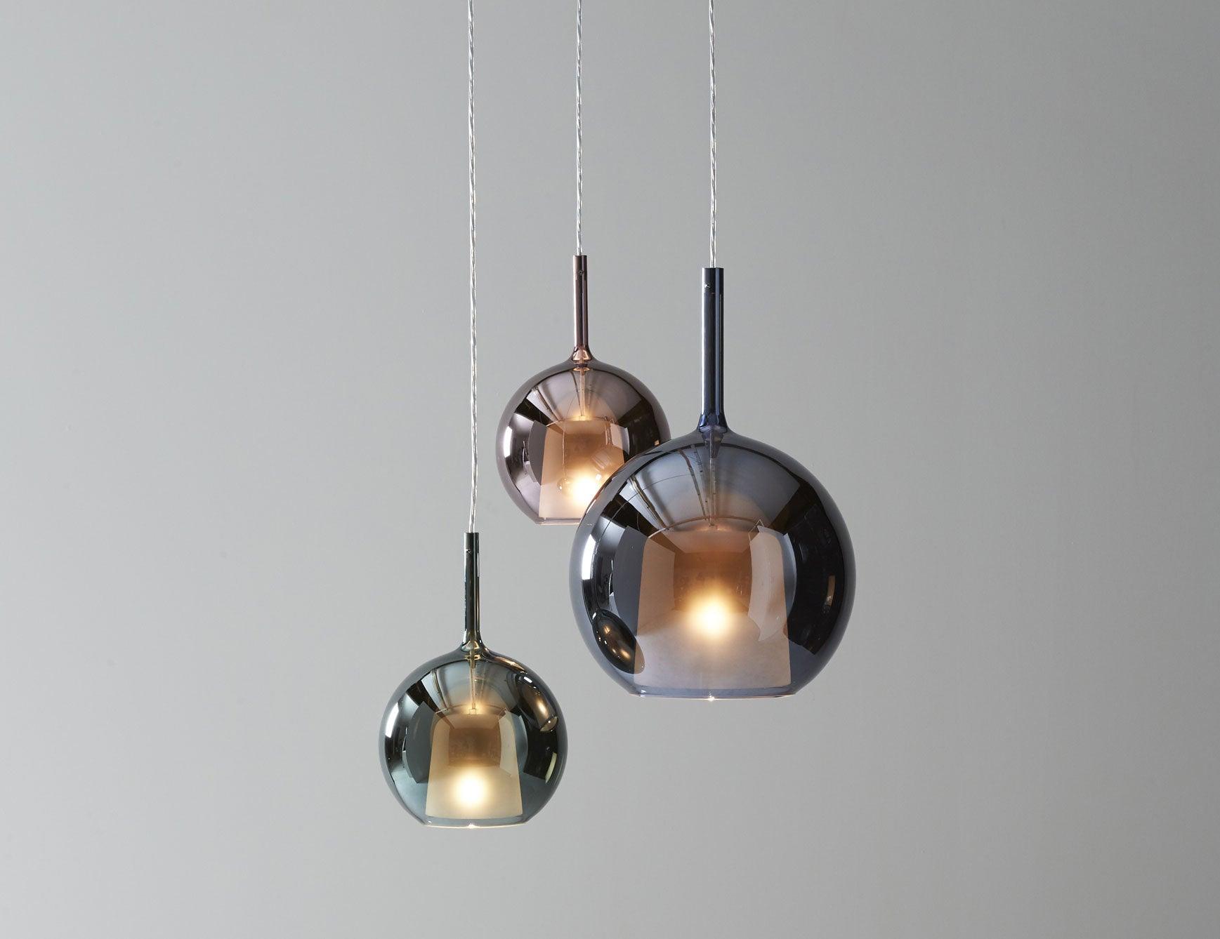 Lustra Suspension en Verre Fumé Rond - Neutralighting