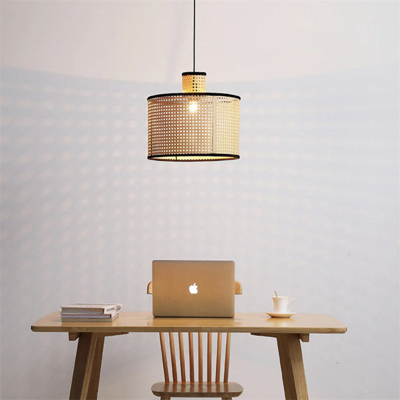Ritta Rétro Suspension Rotin/Métal Chambre à Coucher - Neutralighting