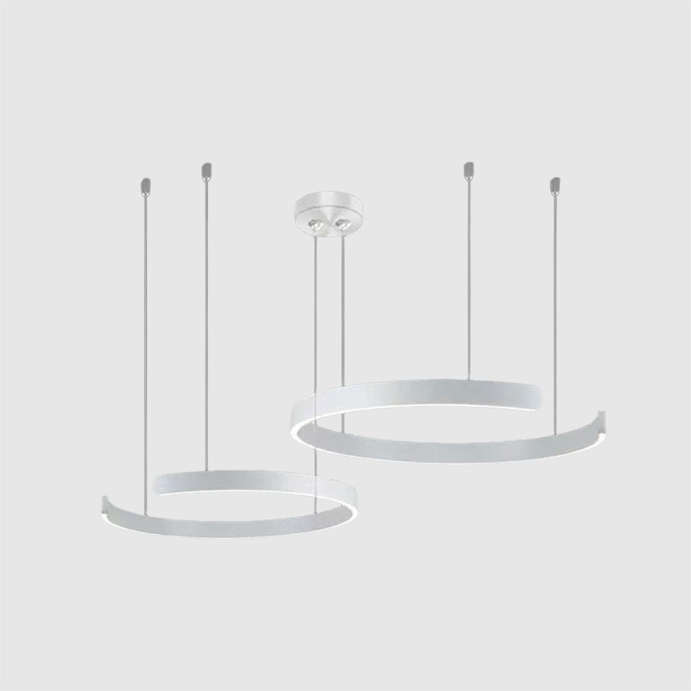 Urel Suspension Cercle Noir/Or Rose Salon/Chambre à Coucher - Neutralighting