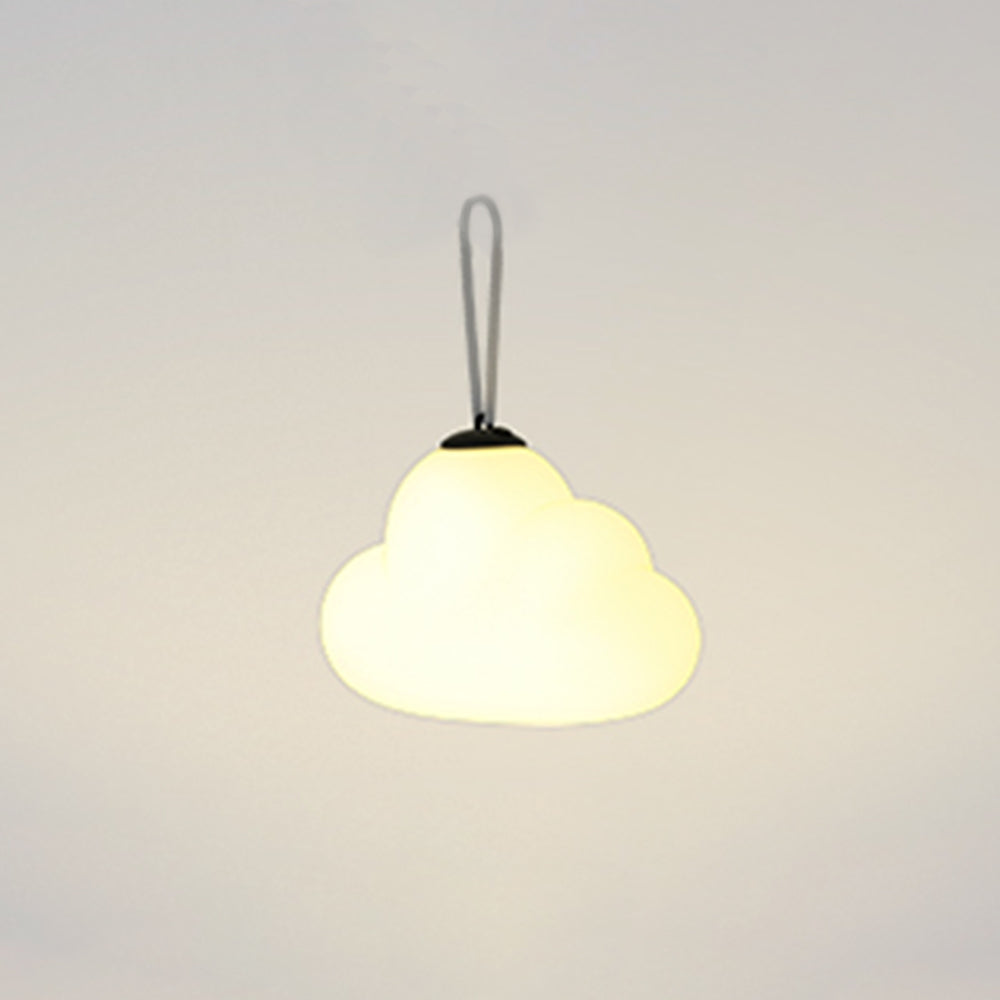 Aria Suspension Extérieure Nuage Moderne, Métal/Acrylique, Blanc, Jardin