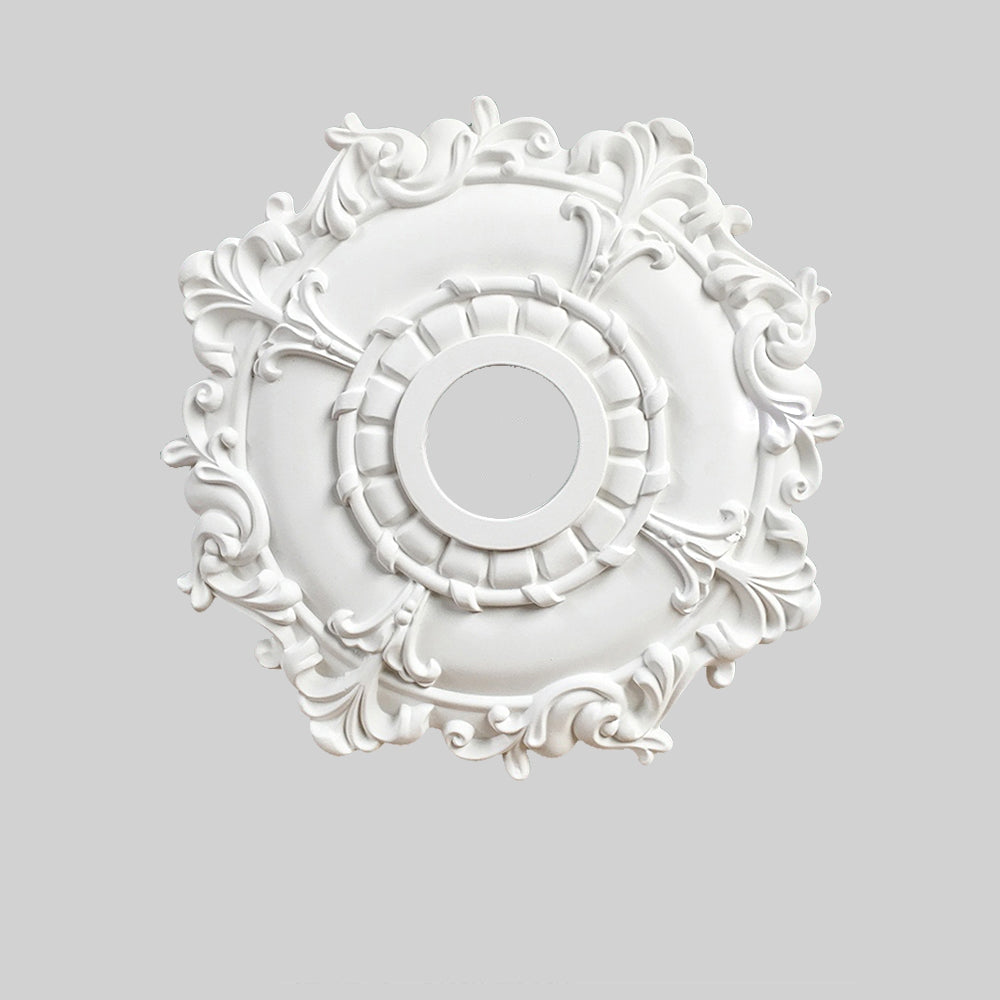 Ray Plaque de Plafond en Plâtre Vintage de style français, Accessoires d'éclairage, 4 Style - Neutralighting