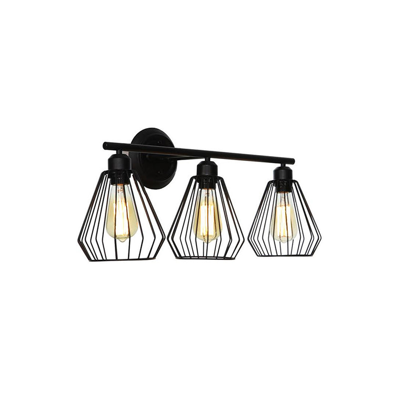 Silva Vanity Applique Murale Dôme Vintage, 4 Modèles, Métal, Noir, Salon - Neutralighting