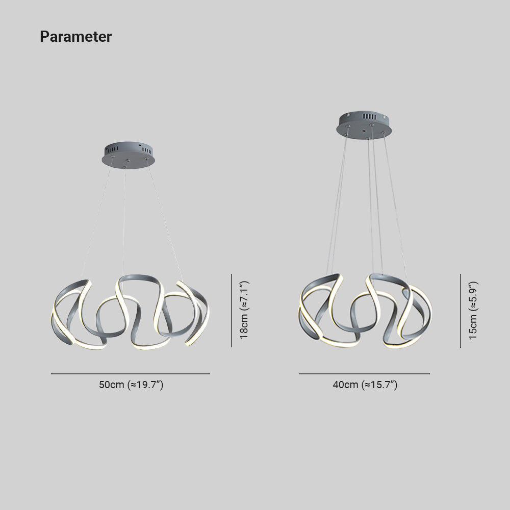 Clyra Suspension Linéaire Moderne Doré/Café/Gris. Salon - Neutralighting