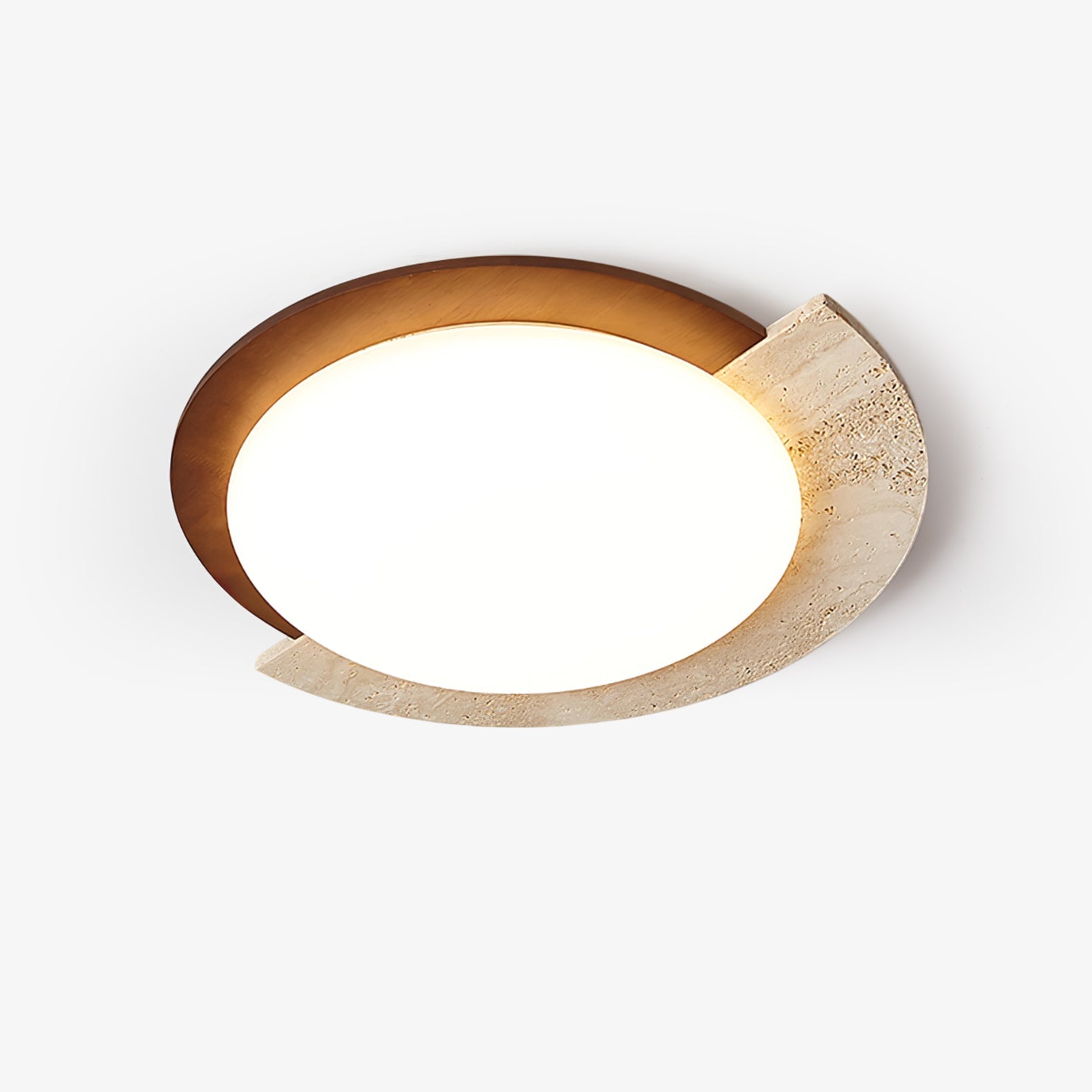 Ivnoran Arc-Bord Travertin Plafonnier - Neutralighting