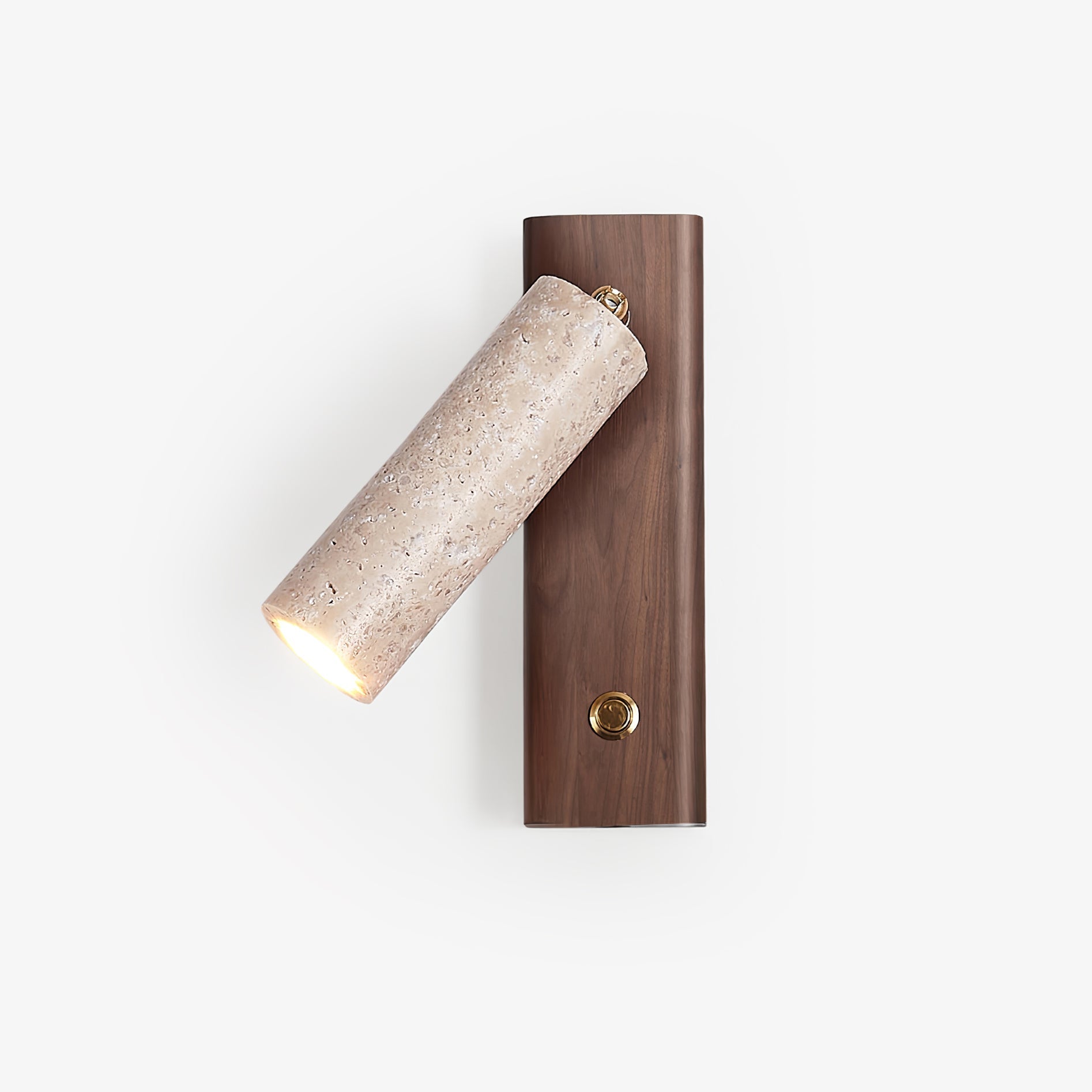 Ornoria Applique Murale Cylindrique en Travertin - Neutralighting