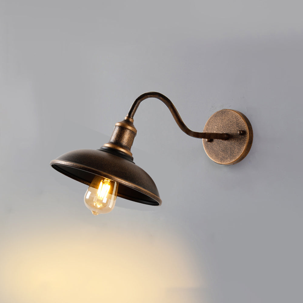 Silva Applique Murale Bol Rustique, Métal, Cuivré - Neutralighting