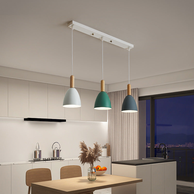 Valentina Moderne Minimaliste LED Suspension Métal/Bois Salon/Chambre à coucher - Neutralighting