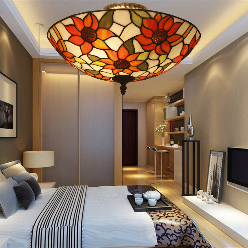 Tiffany Luxe  Plafonnier Tournesol Chambre À Coucher/Salon