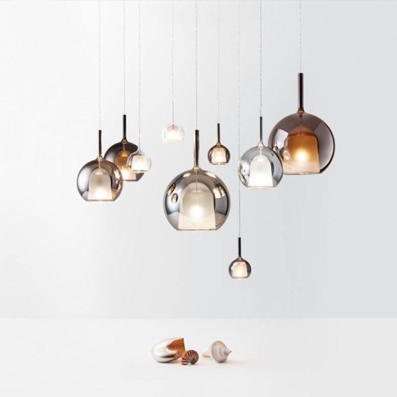 Valentina Moderne Sphère LED Suspension Verre Salle à Manger - Neutralighting