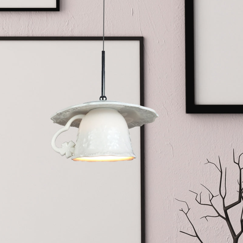 Valentina Nordique Tasse Céramique LED Suspension Salon