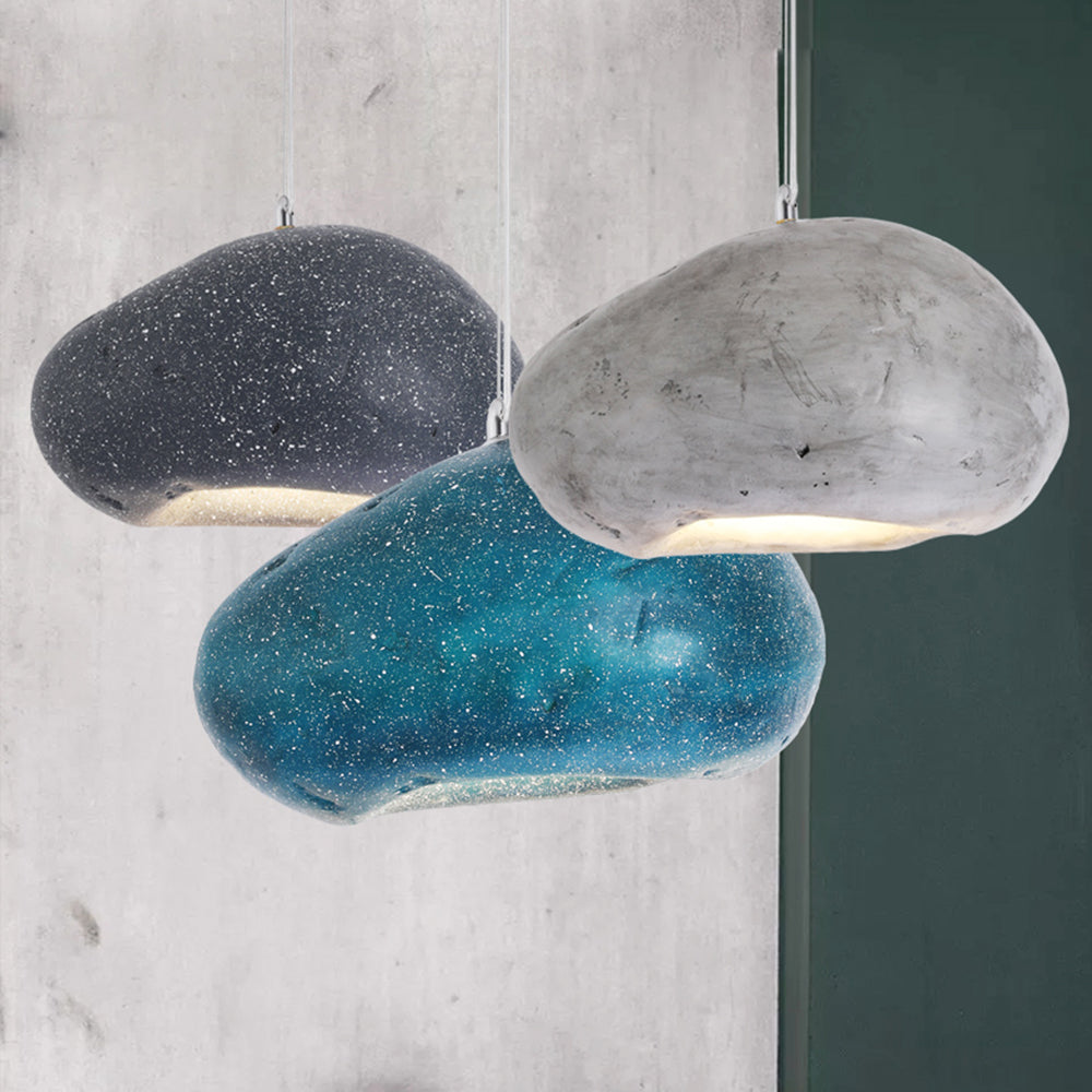 Avi Suspension Pain Moderne, Résine/Acrylique, Bleu/Gris/Noir, Chambre - Neutralighting