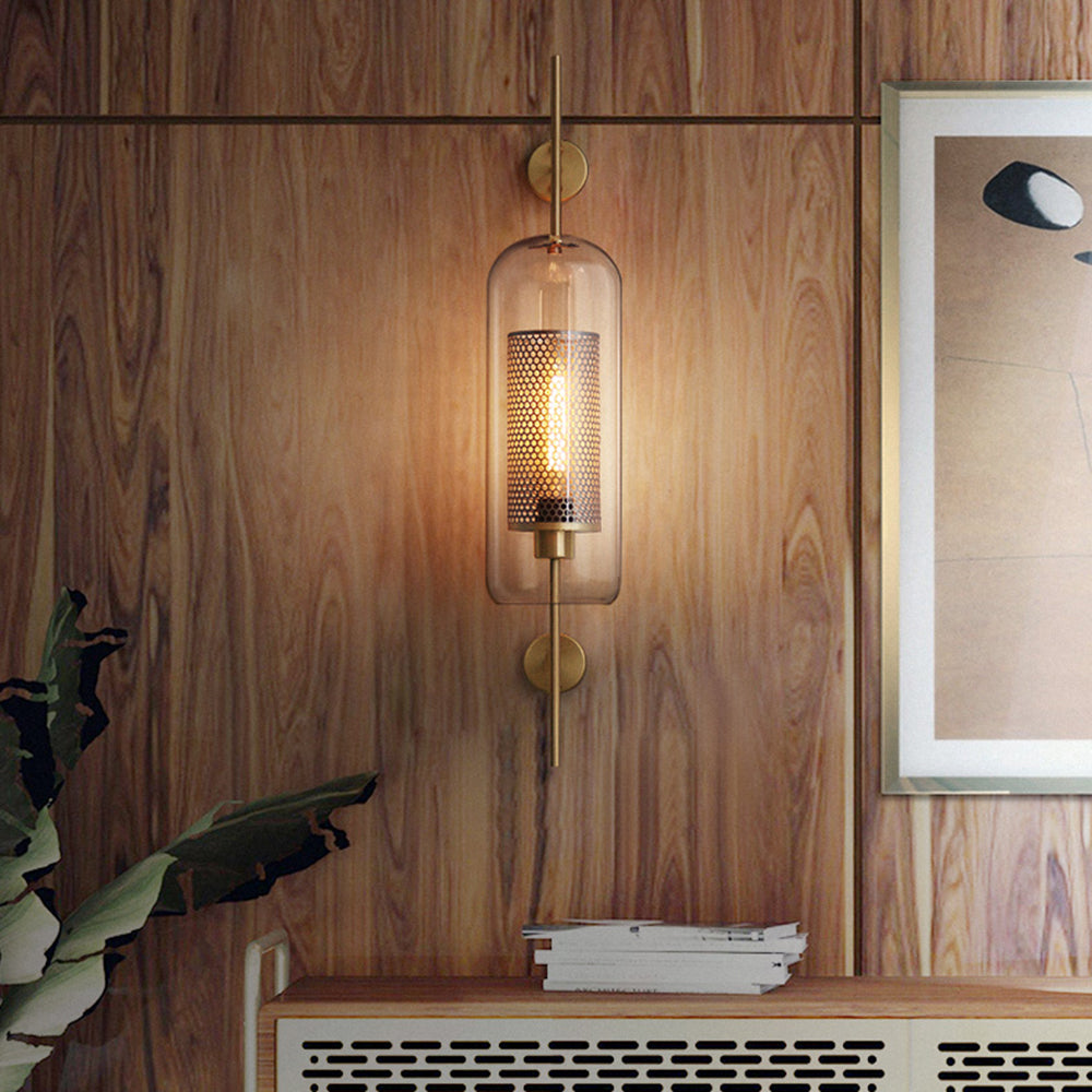 Kiri Applique Murale Globe Vintage Cuivre/Argent. Salle de Bain - Neutralighting