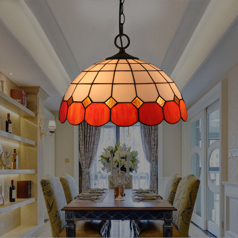 Tiffany Luxe Vintage Suspension Gemme Verre Chambre À Coucher/Salon - Neutralighting
