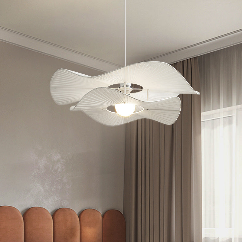 Saku Moderne LED Suspension Métal Tissu Salon - Neutralighting