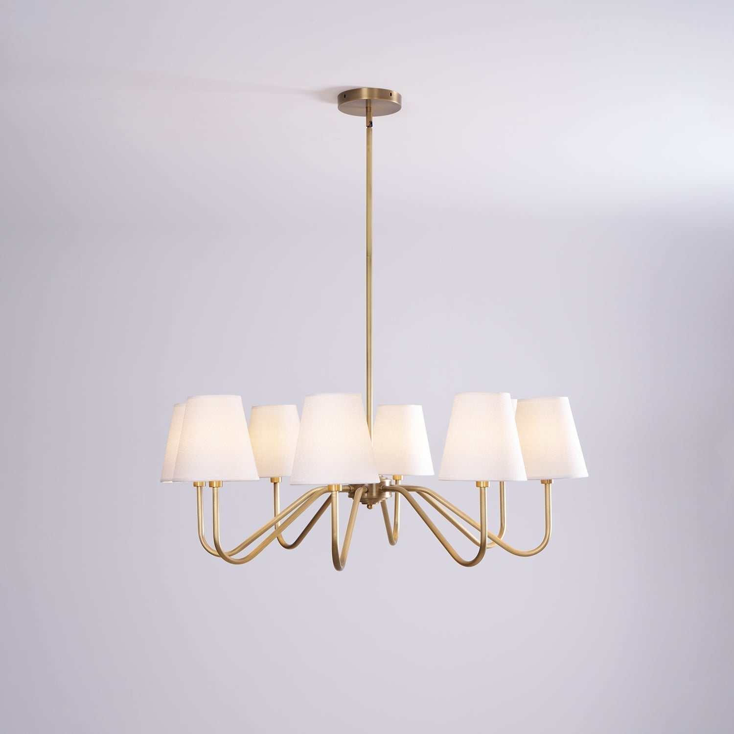 Opaluxe Brass Chandelier - Blowlighting