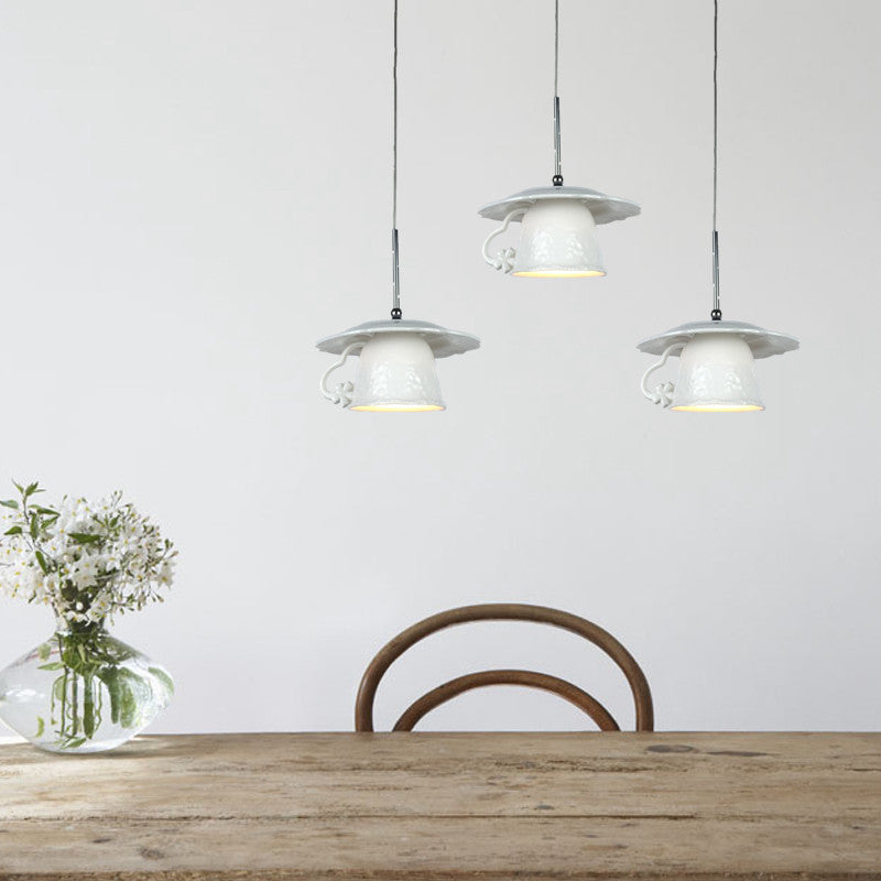Valentina Nordique Tasse Céramique LED Suspension Salon