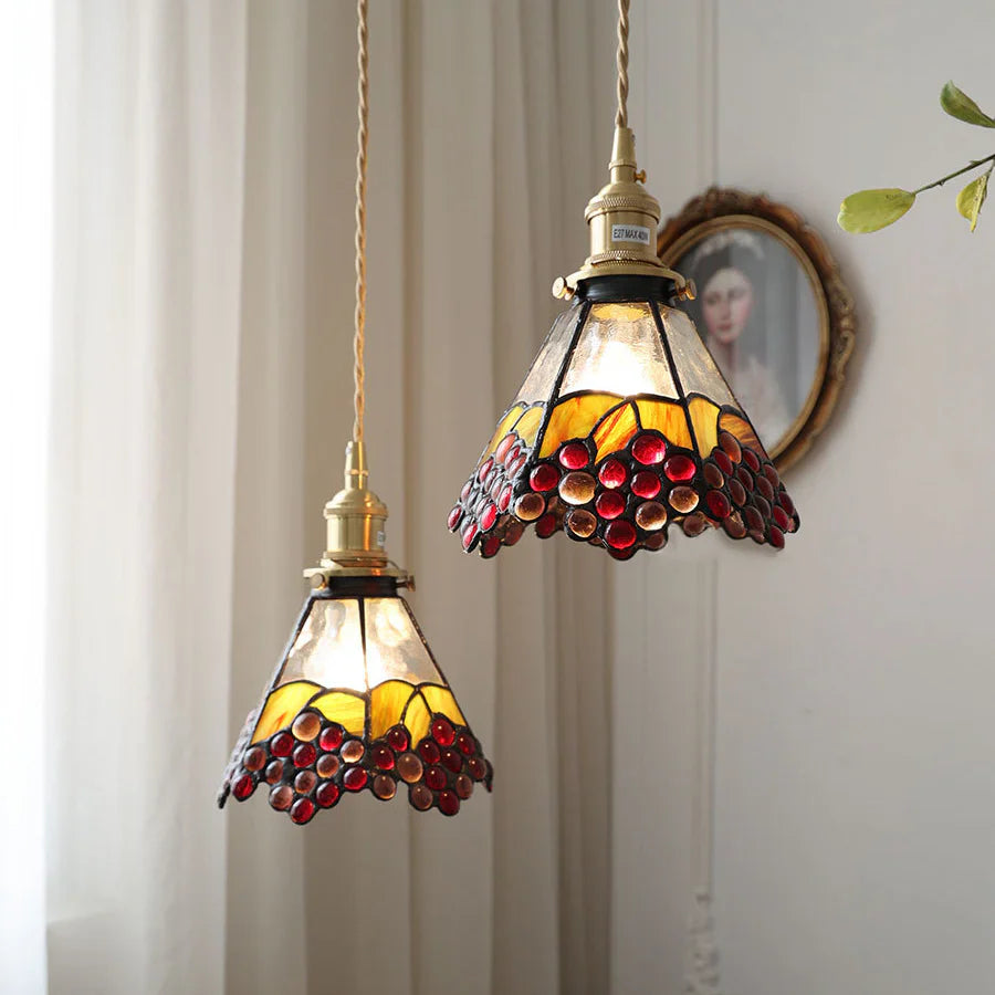 Tiffany Vintage Suspension Verre Chambre À Coucher/Salle À Manger - Neutralighting