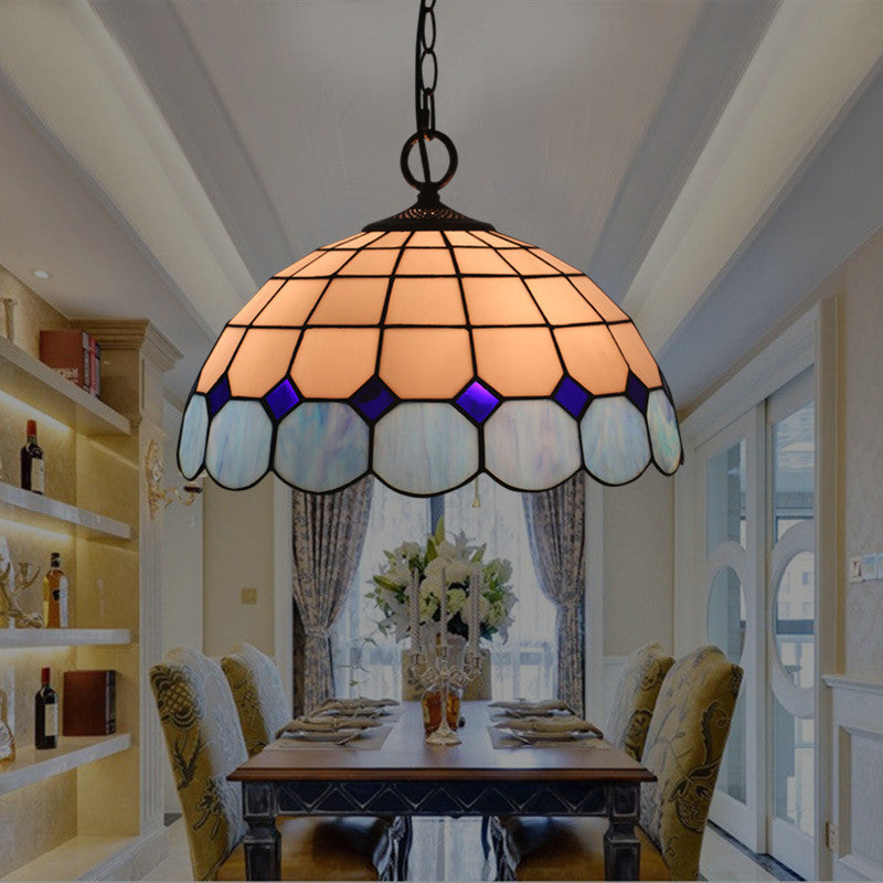 Tiffany Luxe Vintage Suspension Gemme Verre Chambre À Coucher/Salon - Neutralighting