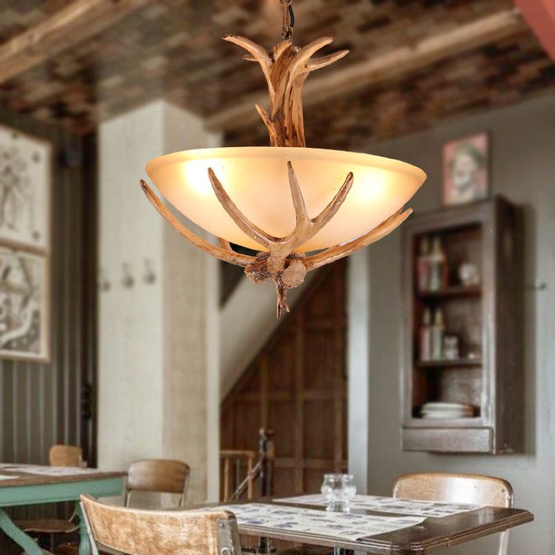 Silva Rétro LED Suspension Bois Verre Salle À Manger/Salon - Neutralighting