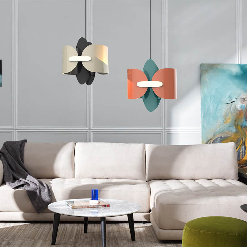Valentina Moderne Papillon Suspension Métal Salon - Neutralighting