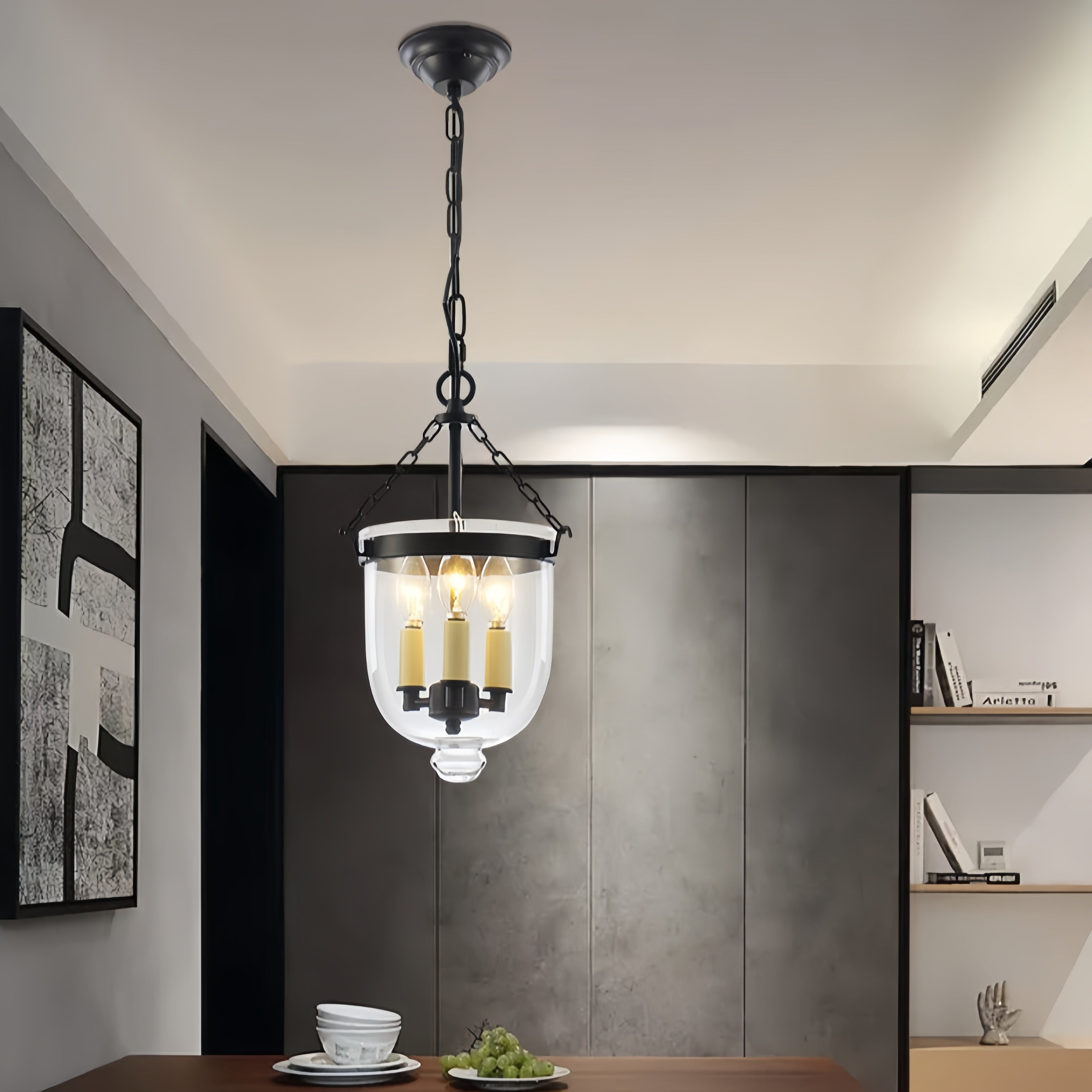 Silva Industriel Bougie LED Suspendu Salle à Manger - Neutralighting