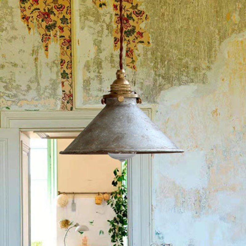 Silva Vintage Rustique LED Suspension Métal Bleu Cuisine Balcon - Neutralighting