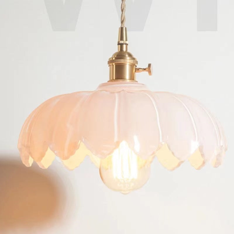 Valentina Rétro LED Suspension Métal/Verre Fleur Salle À Manger - Neutralighting