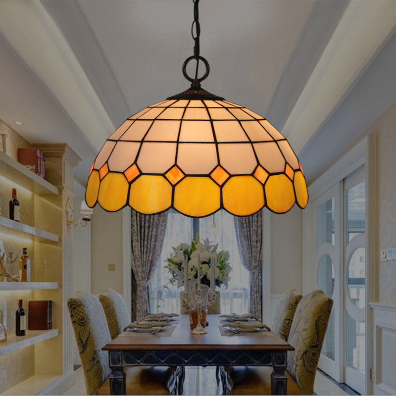 Tiffany Luxe Vintage Suspension Gemme Verre Chambre À Coucher/Salon - Neutralighting