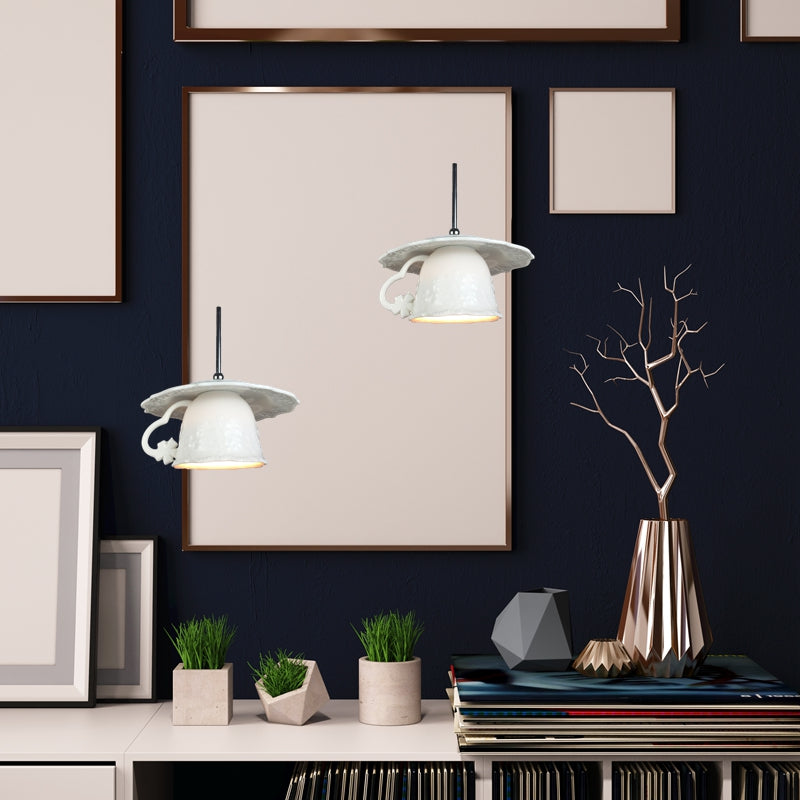 Valentina Nordique Tasse Céramique LED Suspension Salon