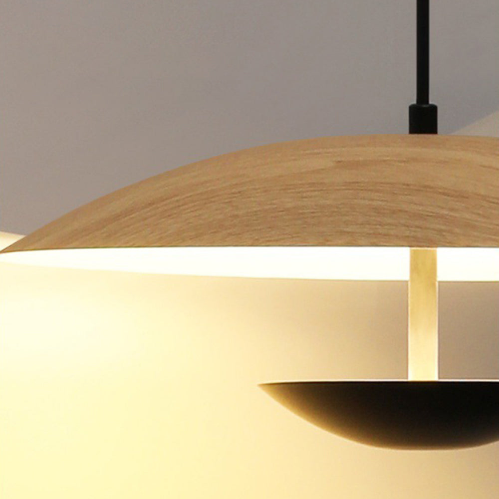 Zephy Suspension Dôme Traditionnelle. Bois/Marron. Salon/Salle à Manger - Neutralighting