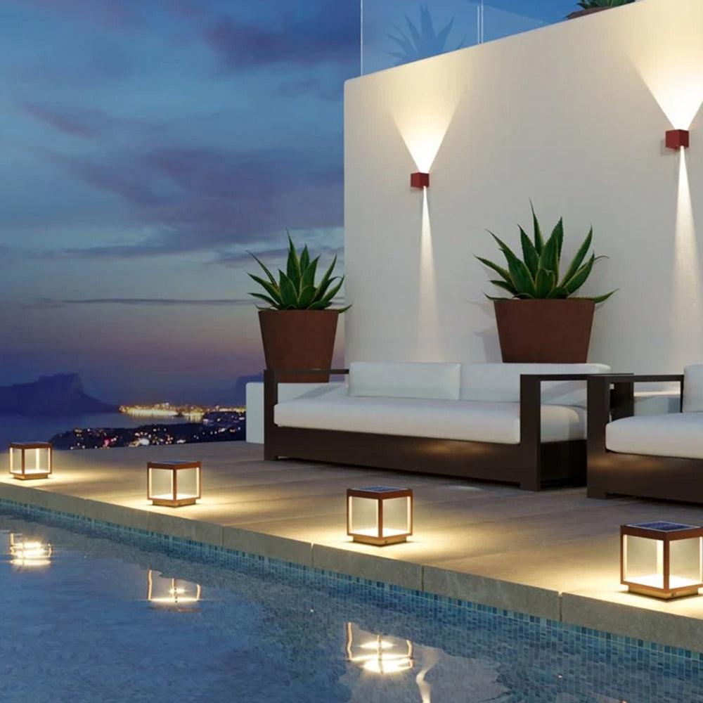 Ferra Lampadaire d’extérieur solaire rechargeable contemporain - Neutralighting
