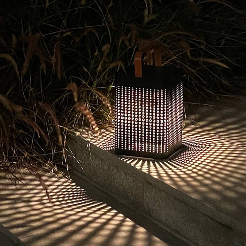 Ray Lampadaire Panier Vintage, Métal/Verre, Blanc, Extérieur - Neutralighting