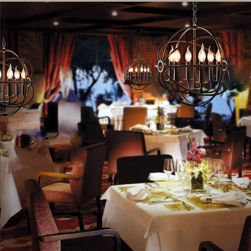 Silva Américain Lustre Métal Salon Chambre à Coucher Restaurant