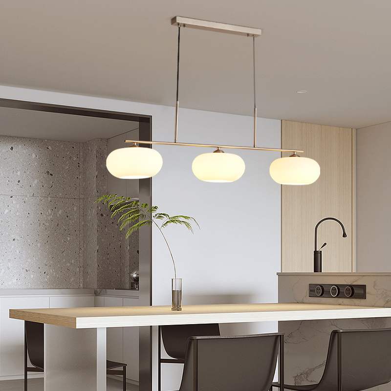 Valentina Suspension Multi Moderne, Verre/Metal, Blanc, Salon - Neutralighting
