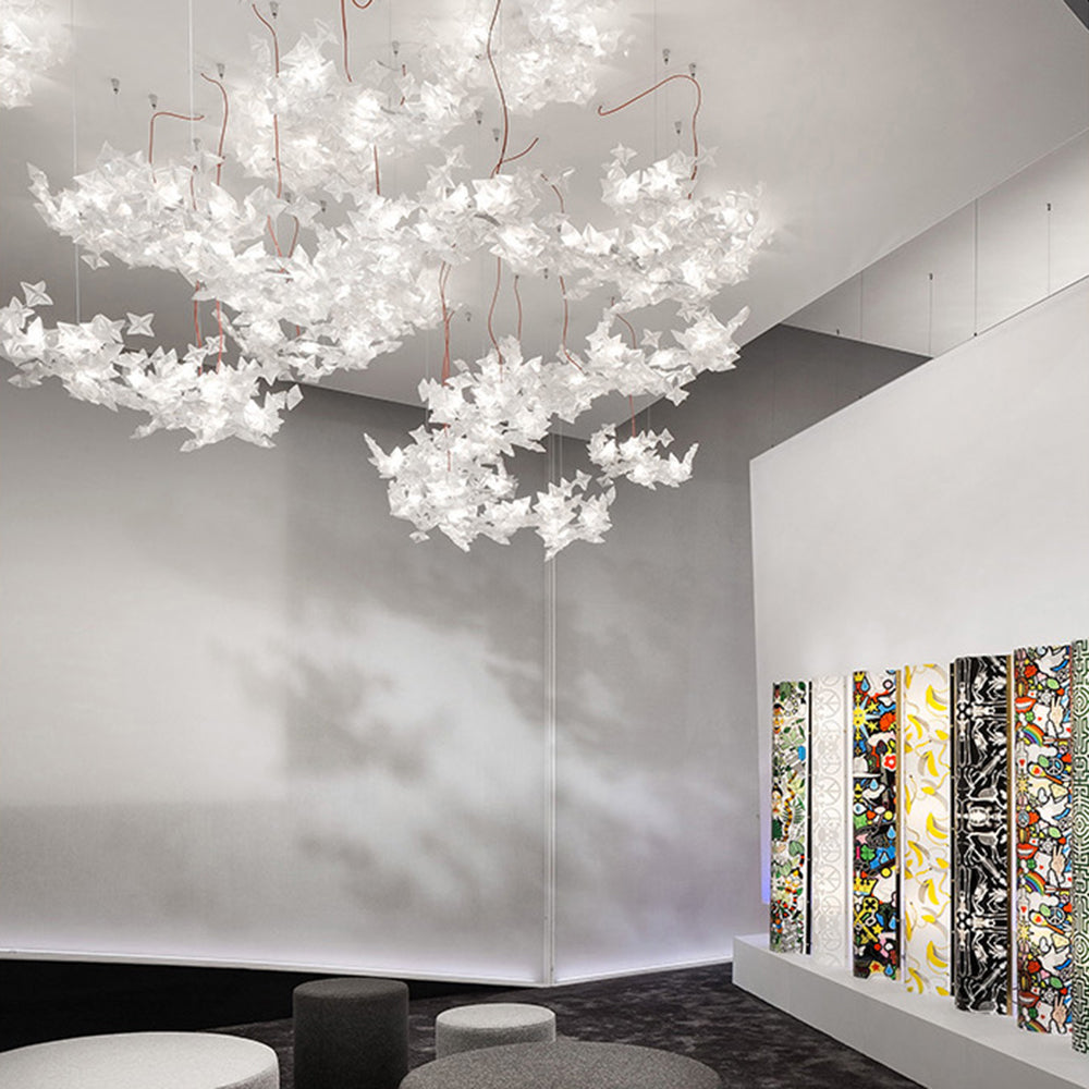Olivia Suspension Etoile Moderne, PVC, Transparent, Salon - Neutralighting